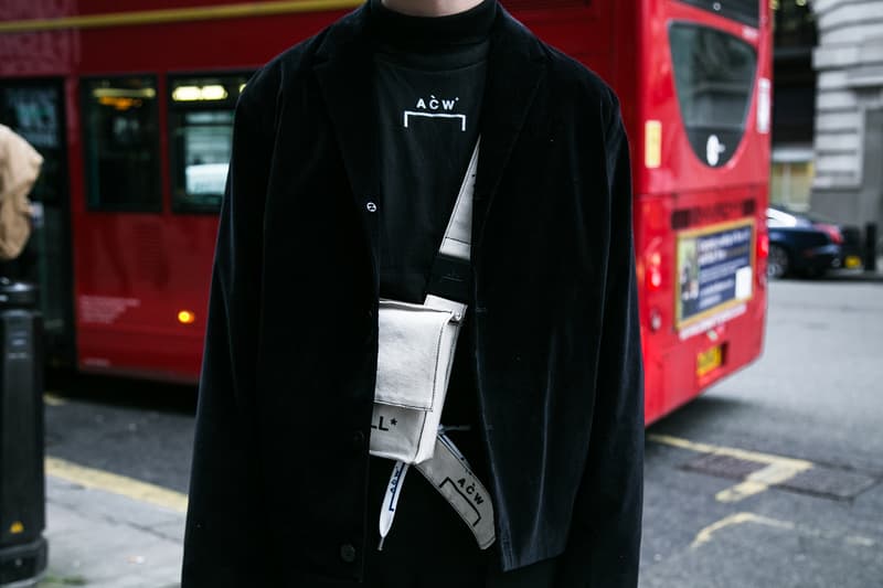 London Fashion Week Men's Fall/Winter 2018 Street Style Streetsnaps Balenciaga Nike Virgil Abloh Off-White Triple-S A-COLD-WALL*