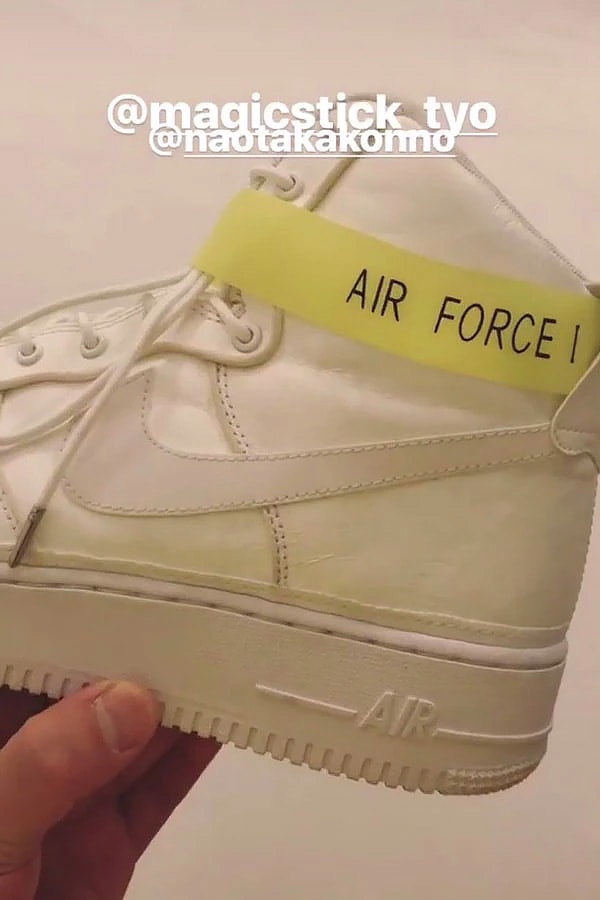 MAGIC STICK x Nike Air Force 1 Preview Poggy the man paris fashion week