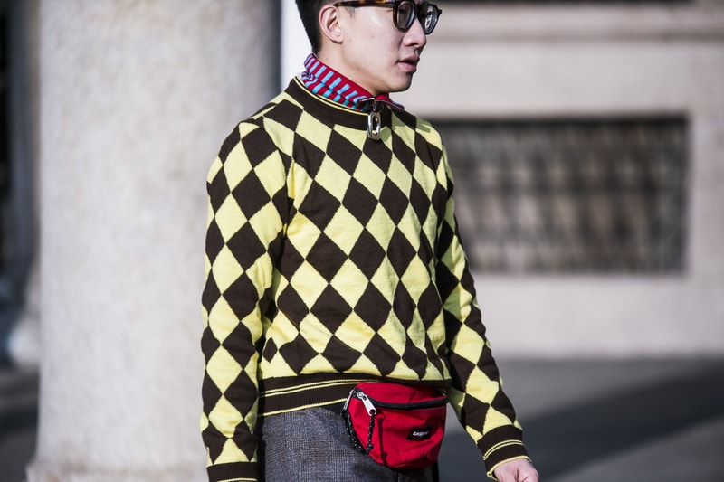 Milan Fashion Week Fall/Winter 2018 Street Style day 2 streetsnaps supreme louis vuitton off white burberry gosha prada margiela