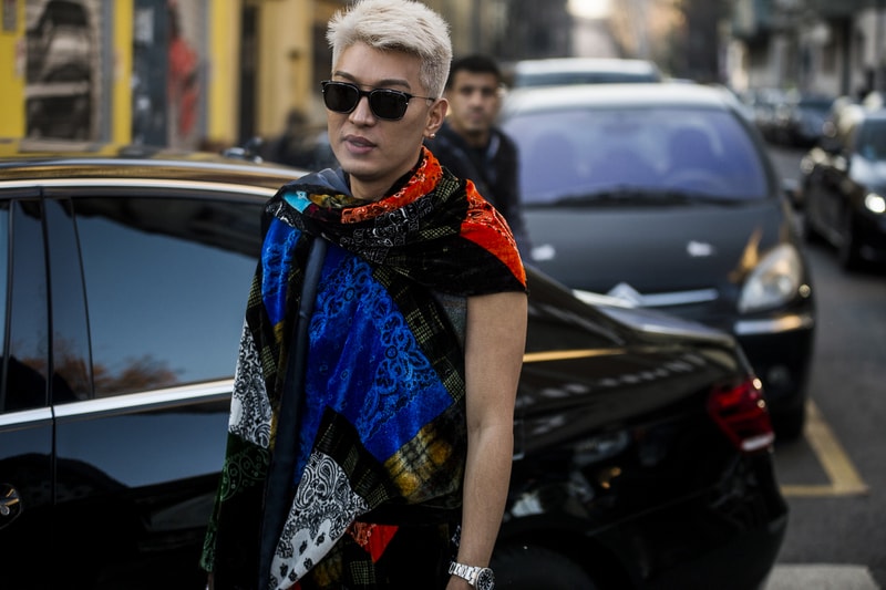 Milan Fashion Week Fall/Winter 2018 Street Style day 2 streetsnaps supreme louis vuitton off white burberry gosha prada margiela