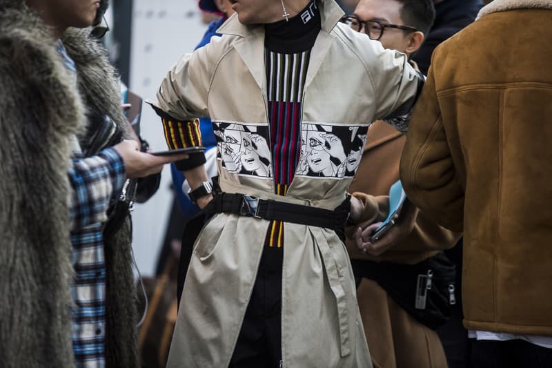 Milan Fashion Week Fall/Winter 2018 Street Style day 2 streetsnaps supreme louis vuitton off white burberry gosha prada margiela
