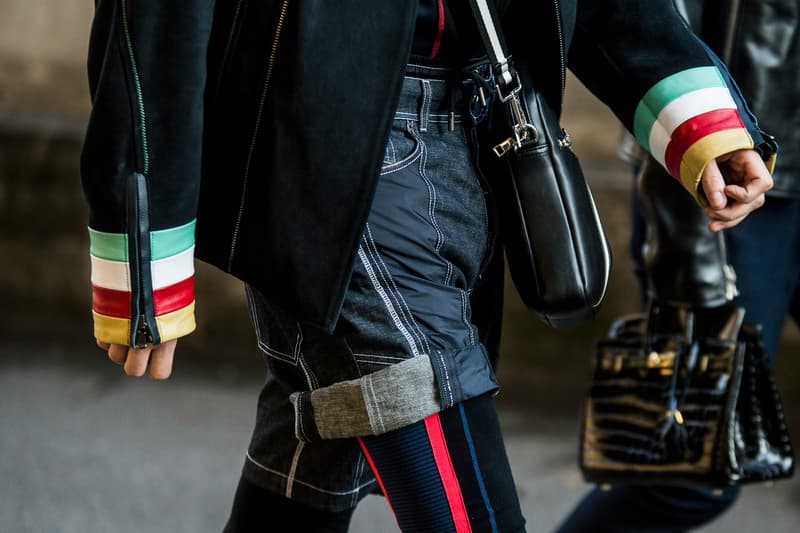 Milan Fashion Week Fall/Winter 2018 Street Style men's burberry gosha rubchinskiy streetsnaps supreme