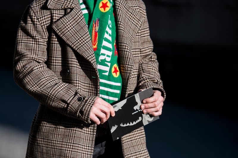 Milan Fashion Week Fall/Winter 2018 Street Style men's burberry gosha rubchinskiy streetsnaps supreme