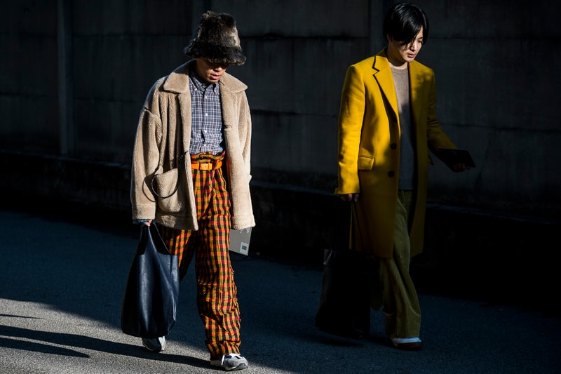 Milan Fashion Week Fall/Winter 2018 Street Style men's burberry gosha rubchinskiy streetsnaps supreme