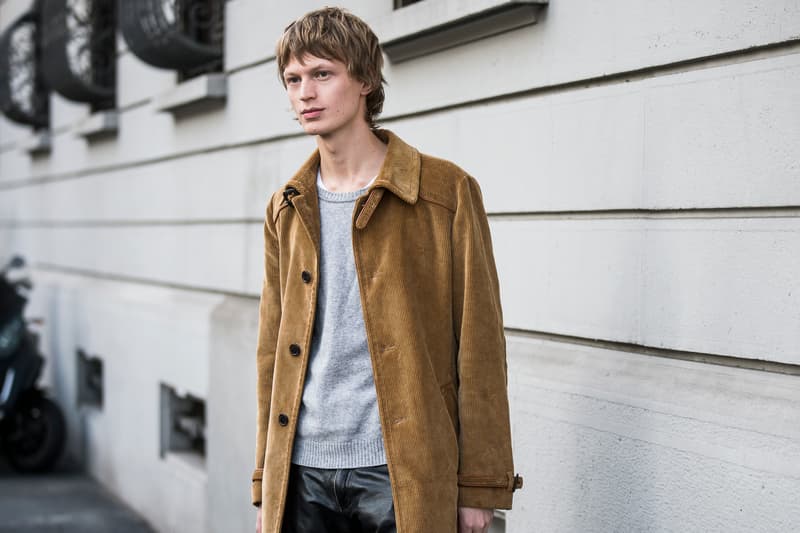 Milan Fashion Week Fall/Winter 2018 Street Style men's burberry gosha rubchinskiy streetsnaps supreme