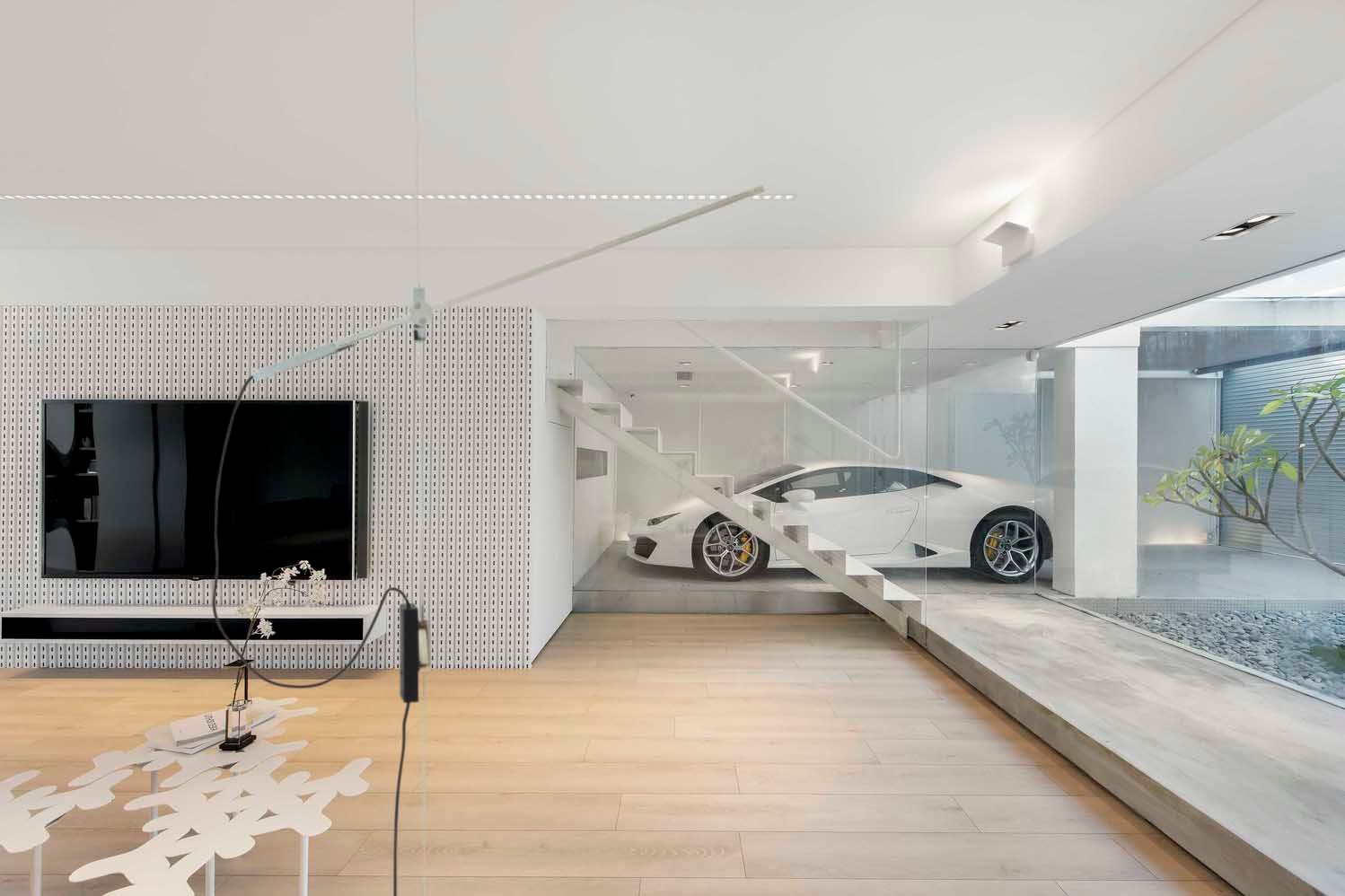 Millimeter Interior Design Hong Kong In-home garage Home Architecture