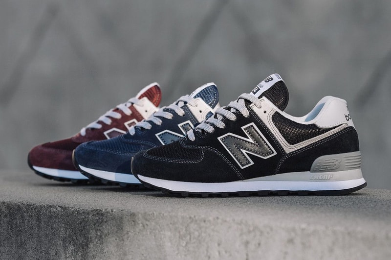 New Balance 574 Re Issue sneaker shoes ENCAP technology Massachusetts navy burgundy black running
