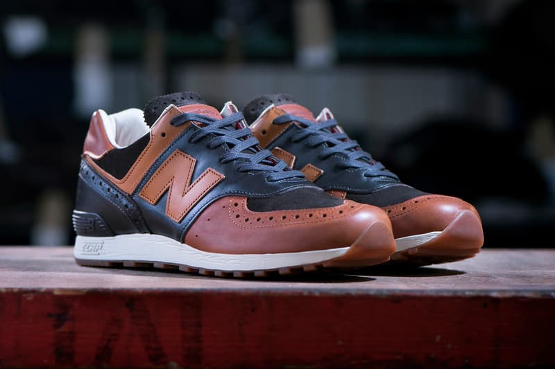 New Balance 576 Grenson Phase Two Traditional Footwear Brogue Kiltie Sneaker Full Grain Leather