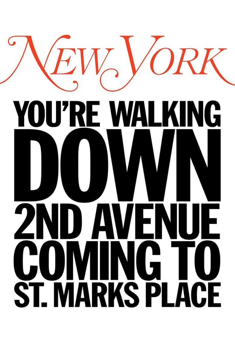 New York Magazine Mel Bochner John Giorno Alex Katz Barbara Kruger Marilyn Minter Yoko Ono Rob Pruitt Hank Willis Thomas 50 anniversary artist cover issues april 2018 Maurizio Cattelan Kerry James Marshall Rirkrit Tiravanija Will Cotton Nina Chanel Abney