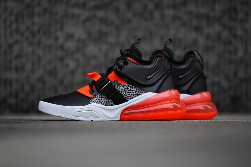 Nike Air Force 270 Safari Closer Look Orange Black