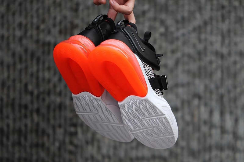 Nike Air Force 270 Safari Closer Look Orange Black
