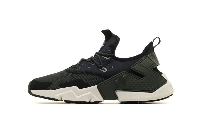 Nike Air Huarache Drift Olive Green Triple Black 2018 January Release Date Info Sneakers Shoes Footwear JD Sports