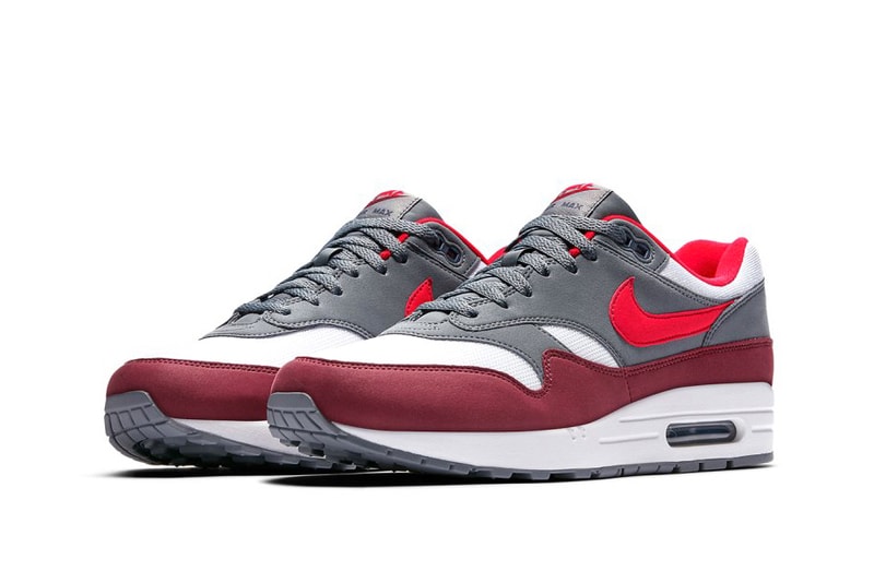 Nike Air Max 1 Infrared Red Cool Grey White January 11 2018 Release