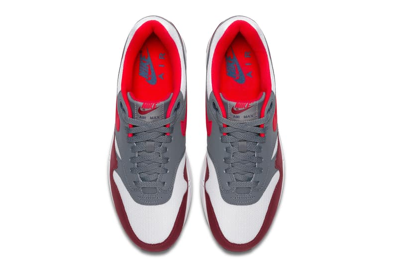 Nike Air Max 1 Infrared Red Cool Grey White January 11 2018 Release