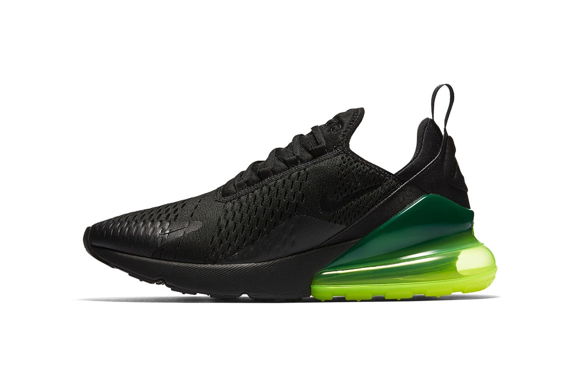 Nike Air Max 270 In Black Neon Green Hypebeast Nike Air Max 270 In Black Neon Green Hypebeast