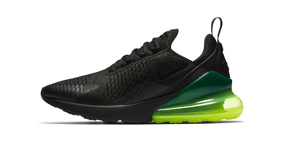 salto Cuatro Padre fage Nike Air Max 270 in Black/Neon Green | Hypebeast