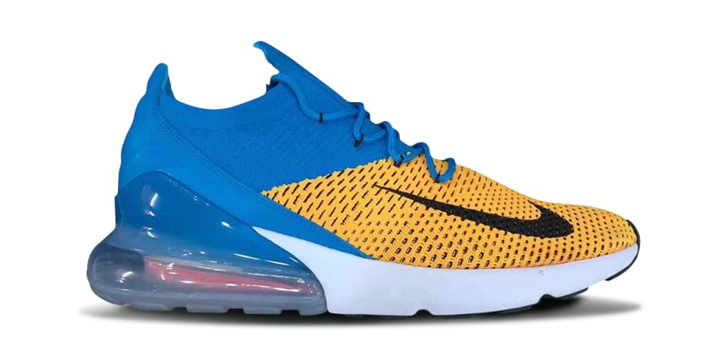 nike air blue and yellow
