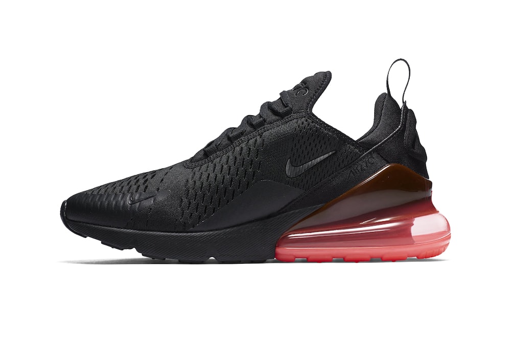 Nike Air Max 270 Hot Punch Official Look Black Red Release Date