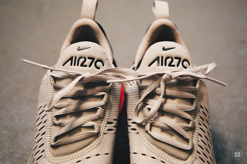 Nike Air Max 270 Light Bone Hot Punch Hypebeast