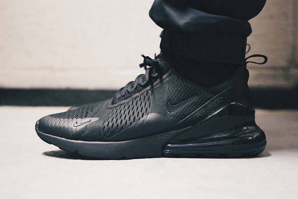 Nike Air Max 270 Triple Black On-Feet Look