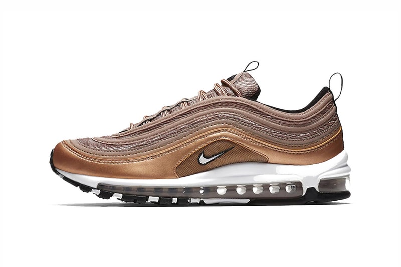 Nike Air Max 97 'Eternal Future' Release Date 'Black Anthracite' 'Desert Dust Bronze' 'Obsidian White Black' Colorways Nike Air Force 1 Skepta Virgil Abloh The Ten