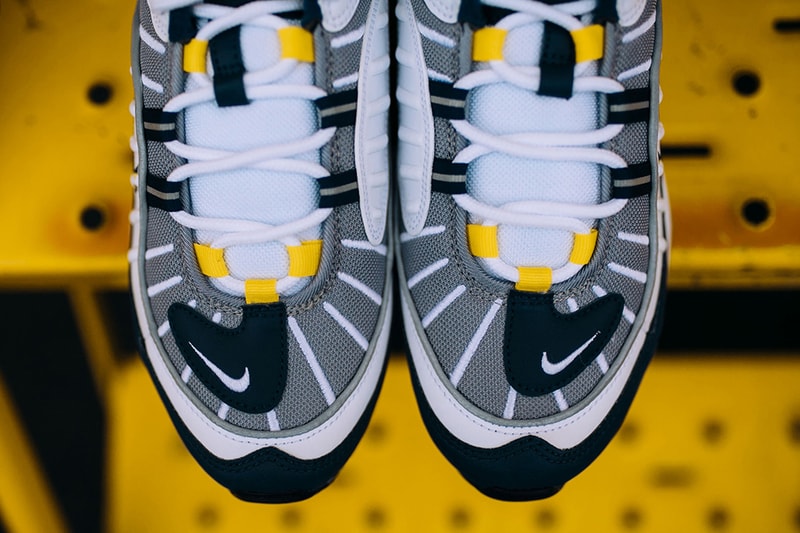 Nike Air Max 98 tour yellow white navy january footwear 18 Release Date info 2018 Sneakers Shoes Footwear Rock City Kicks