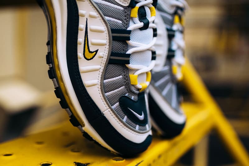 Nike Air Max 98 tour yellow white navy january footwear 18 Release Date info 2018 Sneakers Shoes Footwear Rock City Kicks