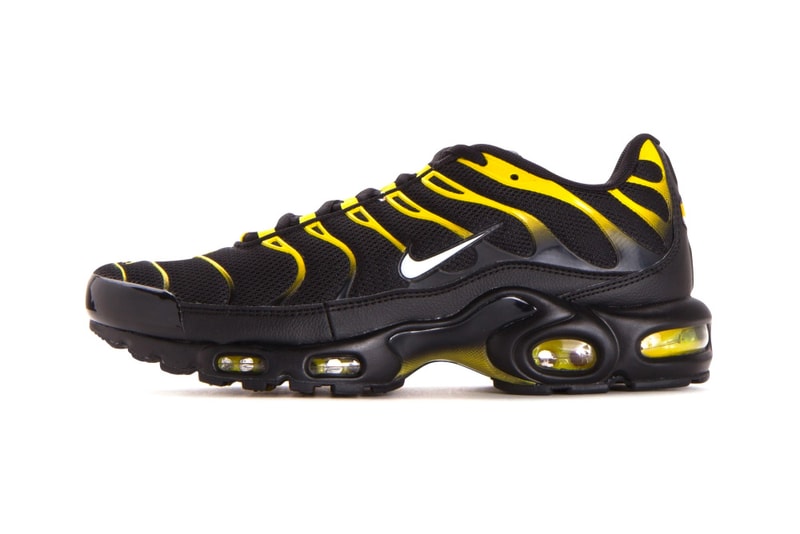 Nike Air Max Plus "Black/Vivid Sulfur" release date purchase black yellow