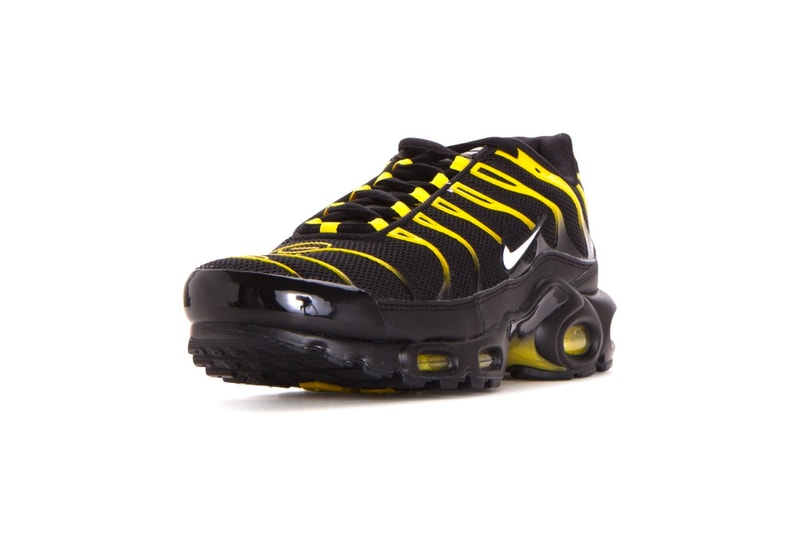 Nike Air Max Plus "Black/Vivid Sulfur" release date purchase black yellow