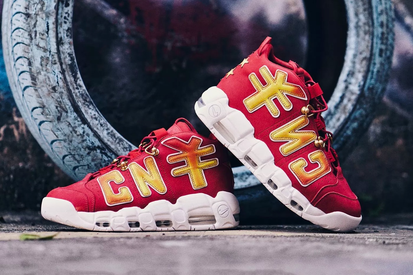 Nike Air Uptempo Chinese New Year The Remade K YEE Custom Red