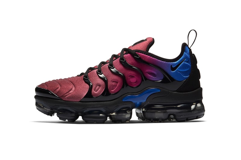Nike Air Vapormax Plus Team Red Hyper Violet Racer Blue Gradient Black 2018 January 25 Release Date Info Sneakers Shoes Footwear