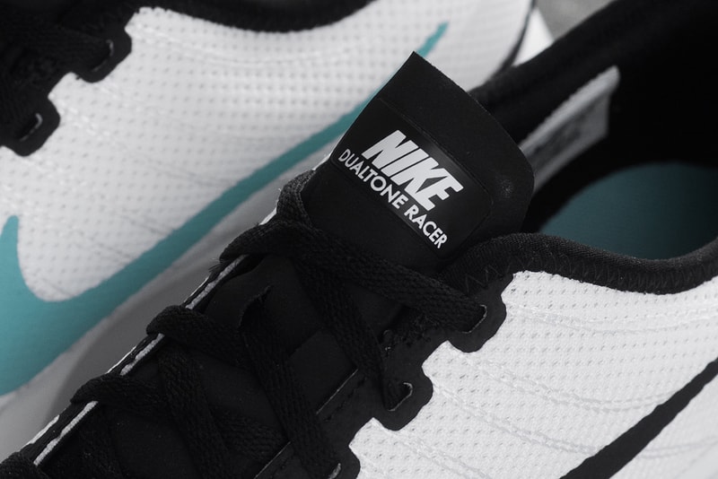 Nike Dualtone Racer White Black Teal Running Shoe Release