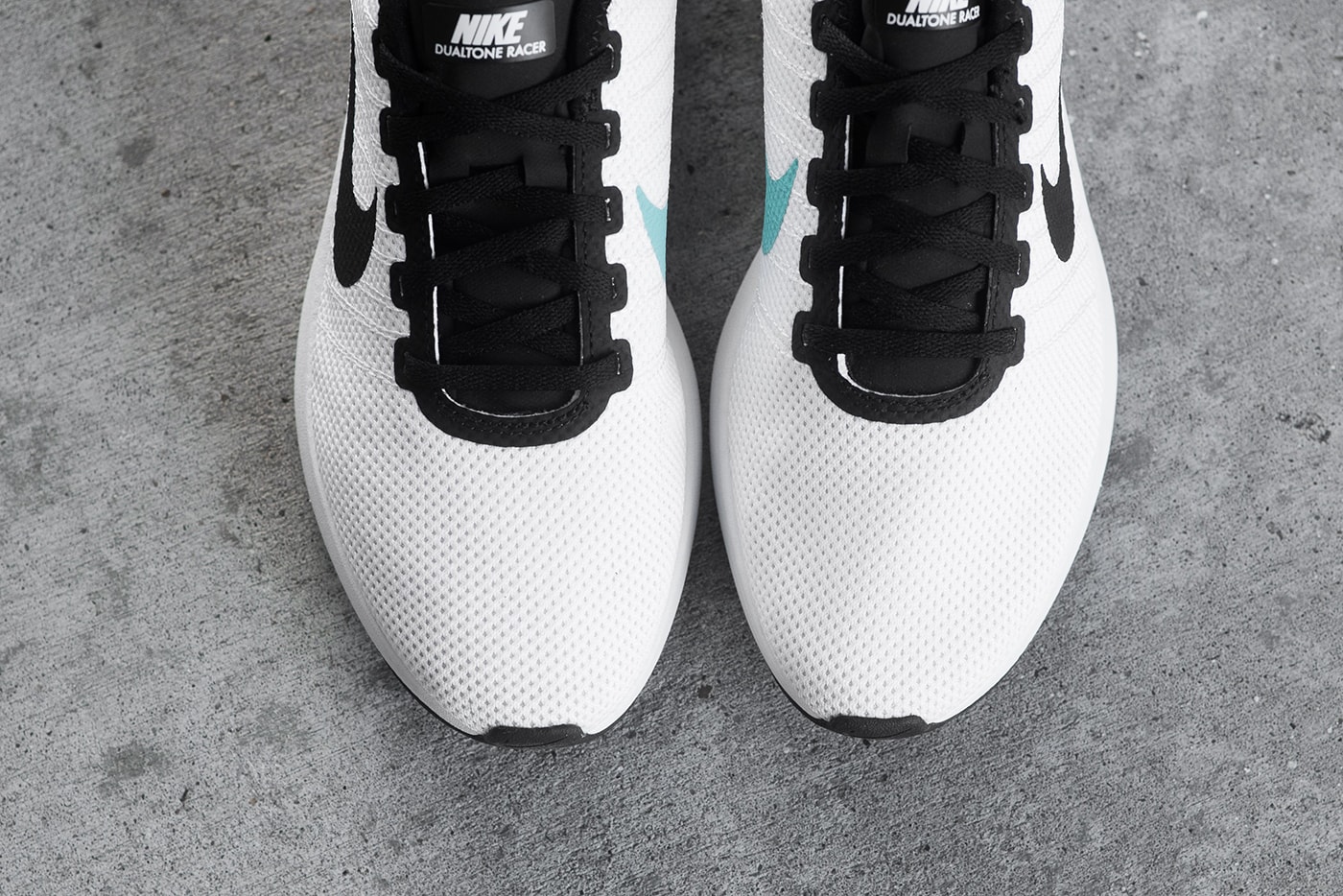 Nike Dualtone Racer White Black Teal Running Shoe Release
