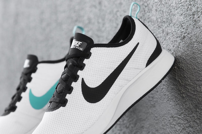 Nike Dualtone Racer White Black Teal Running Shoe Release