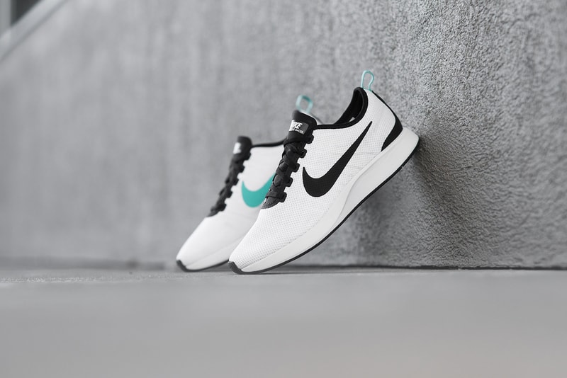 Nike Dualtone Racer White Black Teal Running Shoe Release