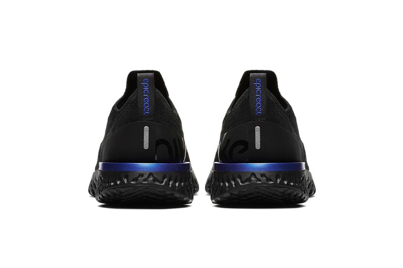 Nike Epic React Flyknit Black Racer Blue February 22 2018 Release