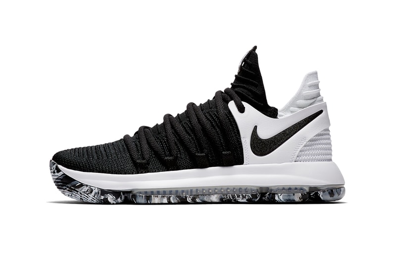 Nike KD 10 Black White Marbled Outsole sole marble kevin durant basketball golden state warriors nba oreo