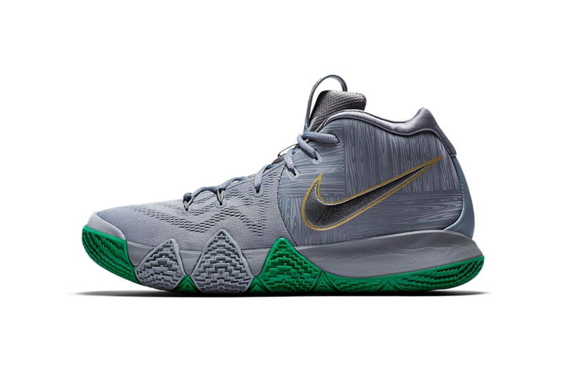 Nike Kyrie 4 Parquet Floor City Edition Guardians TD Boston Garden Grey 2018 January 24 Release Date Info Sneakers Shoes Footwear