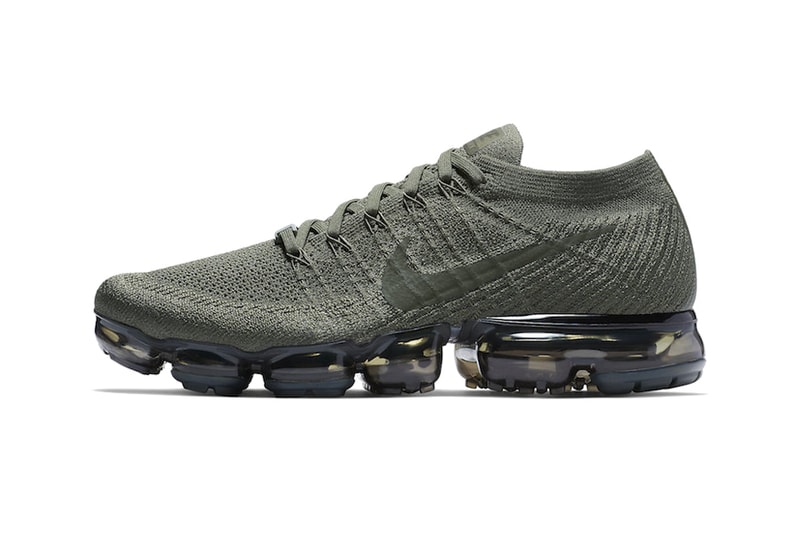 Nike Air VaporMax NikePlus App Exclusive Release Cargo Khaki College Navy Gunsmoke White Black