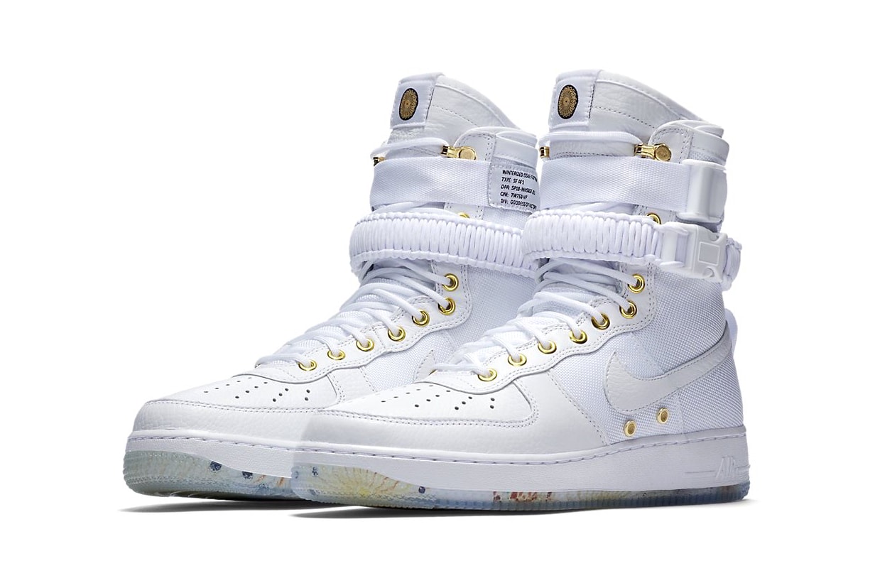 Nike SF AF1 Chinese Lunar New Year 2018 Release Date Info Sneakers Shoes Footwear White Gold Zodiac