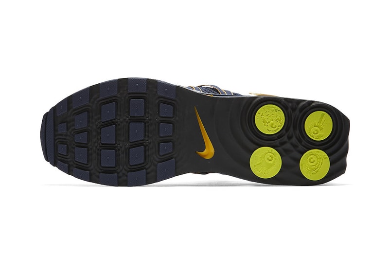 Nike Shox Gravity Midnight Navy Metallic Gold Yellow White