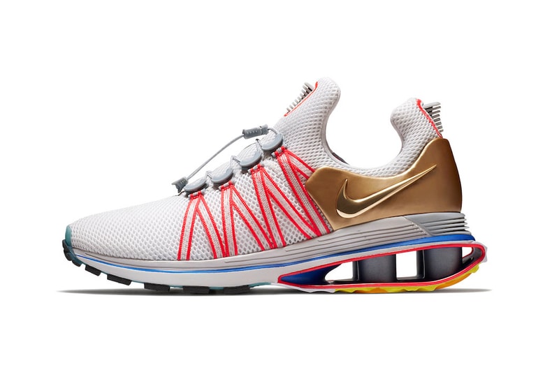 Nike Shox Gravity Metallic Gold Vast Grey release date footwear 2018 January 12 Info Sneakers Shoes