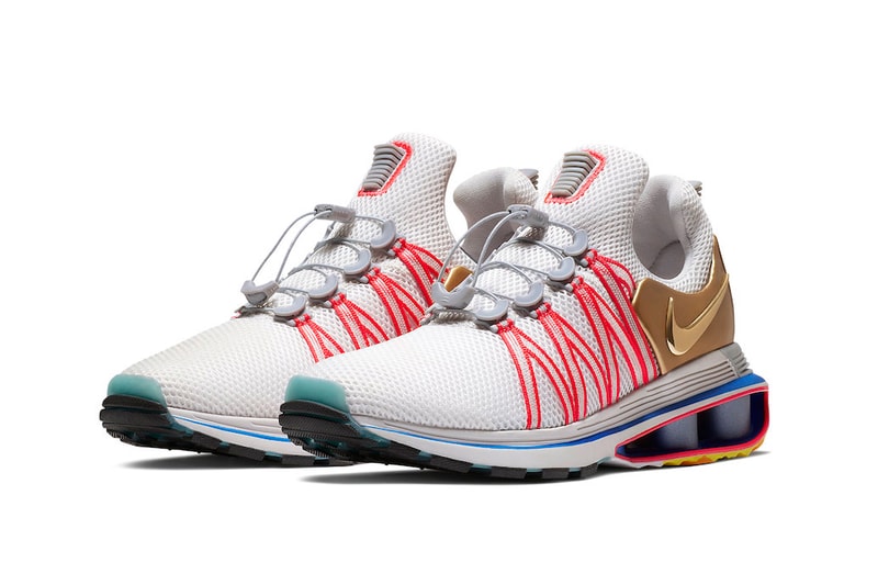 Nike Shox Gravity Metallic Gold Vast Grey release date footwear 2018 January 12 Info Sneakers Shoes
