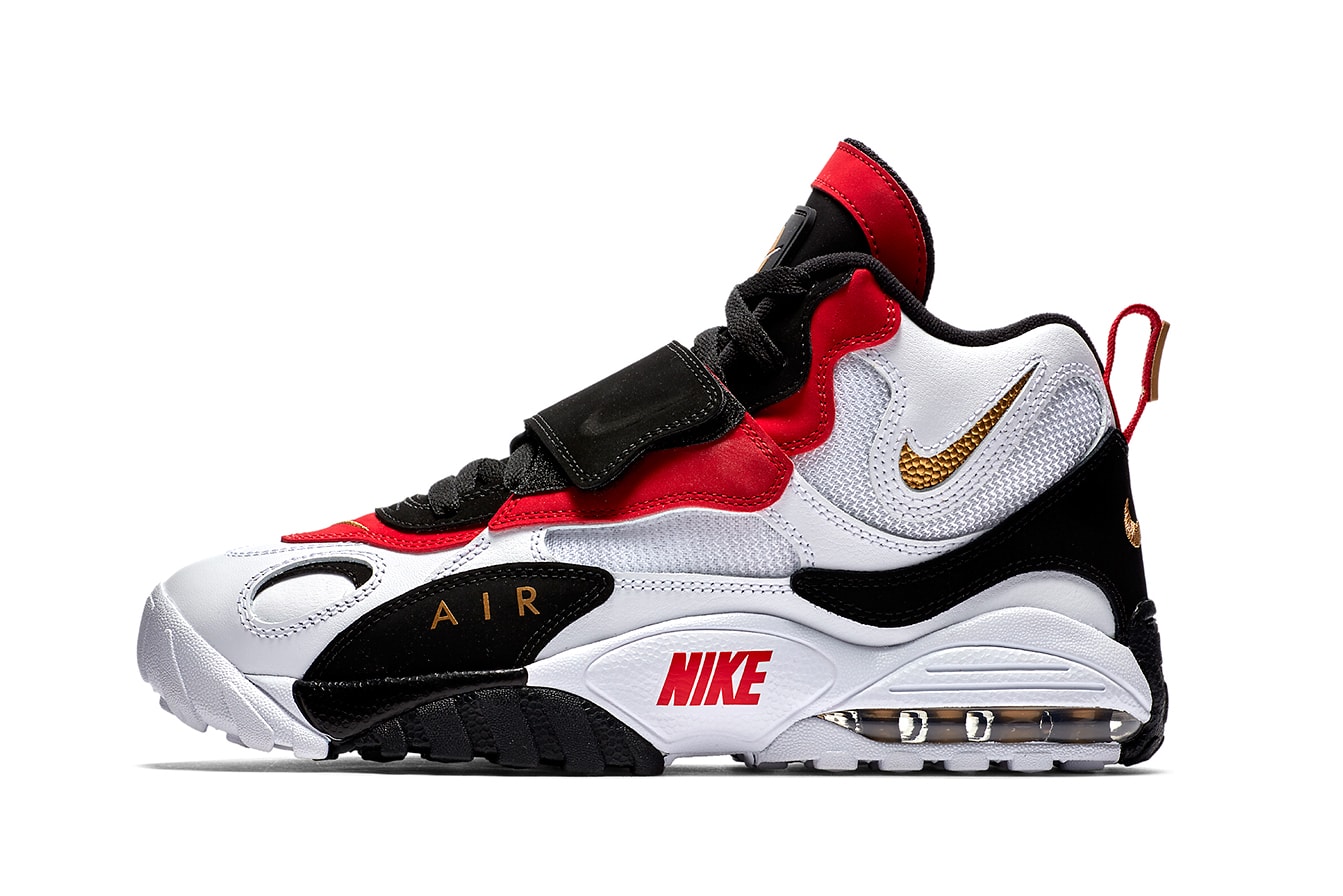 Nike Speed Turf Max february release white metallic gold black gym red footwear sneaker shoes 2018 info
