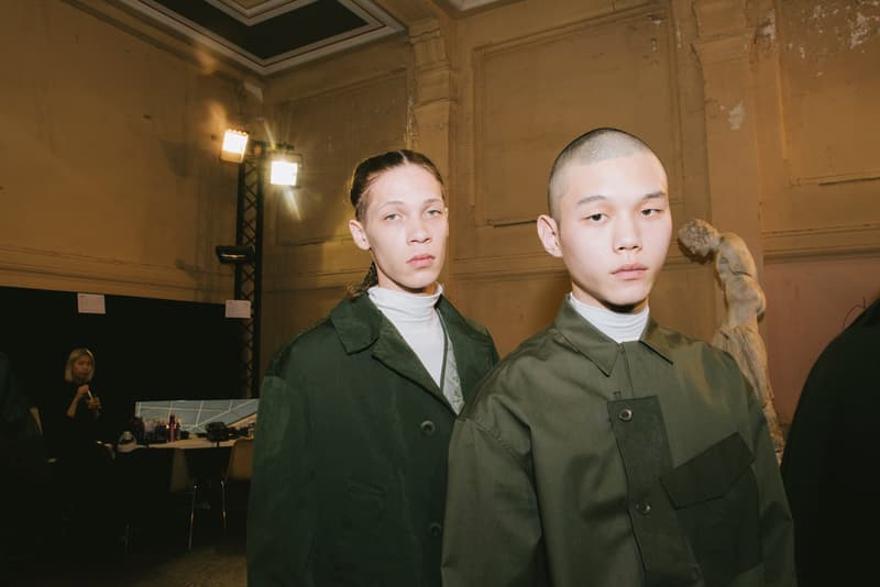 OAMC Fall/Winter 2018 Paris Backstage Imagery Over All Master Cloth Carhartt WIP
