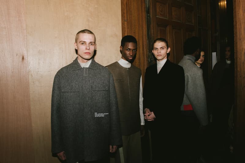 OAMC Fall/Winter 2018 Paris Backstage Imagery Over All Master Cloth Carhartt WIP