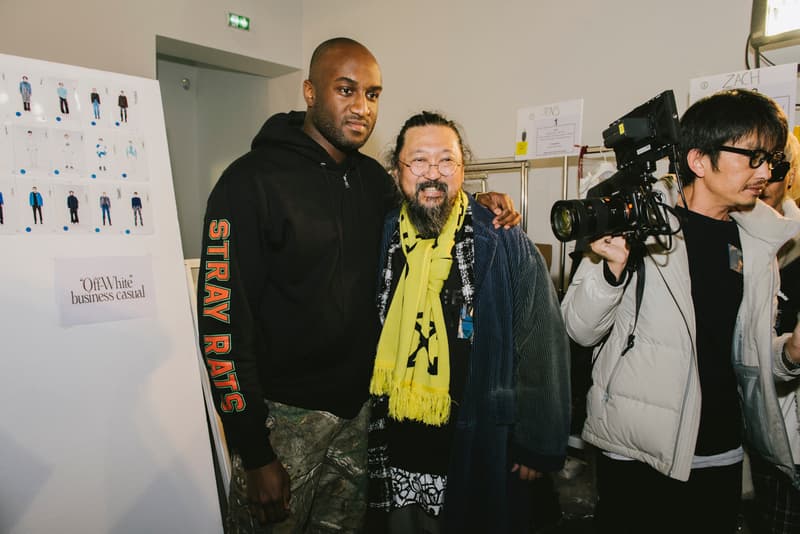 Off-White™ Fall/Winter 2018 Paris Fashion Week Backstage Future Metro Boomin' Takashi Murakami Jordan 1 Timberland Luka Sabbat Heron Preston