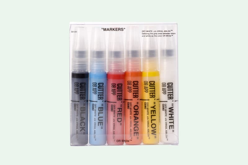 Off-White Grog Marker Set Release Virgil Abloh