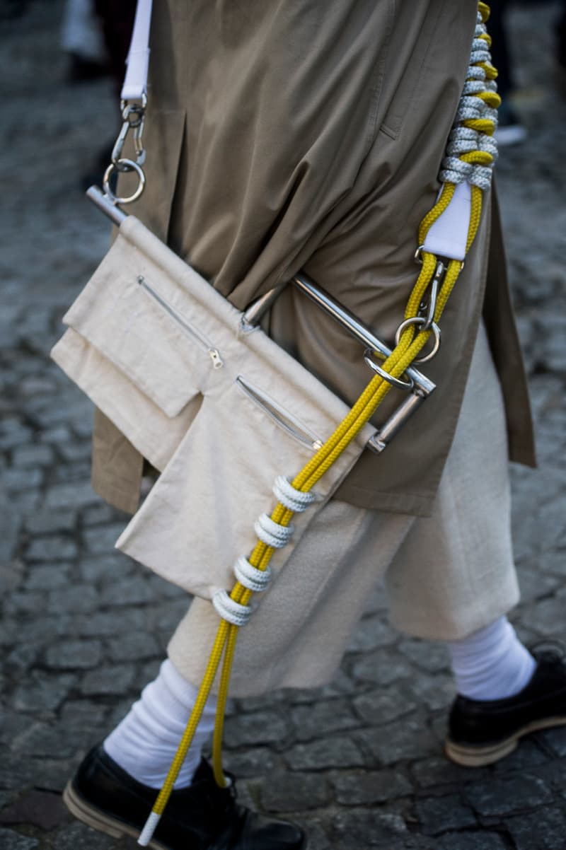 Paris Fashion Week Fall/Winter 2018 street style men's off-white goretex