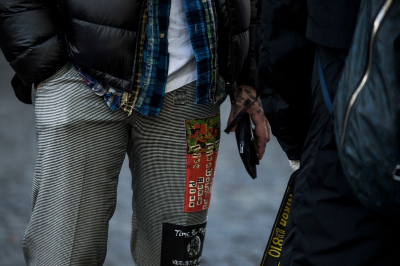 Paris Fashion Week Fall/Winter 2018 street style men's off-white goretex